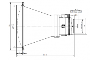 210mm f/1.3 Motorized Lenses for LWIR Thermal Imaging